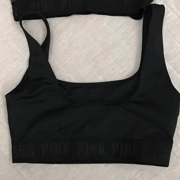 Stylish Women's Sport Bras - Black and Black/Mauve - Picture 2 of 6